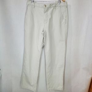 Woolrich Men's Casual Khaki Pants Flat-Front Size 36/32  Preppy Workwear Chinos